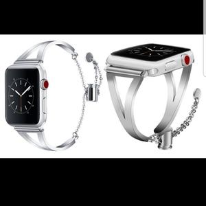 Apple Watch Silver Stainless Steel Bracelet Band
